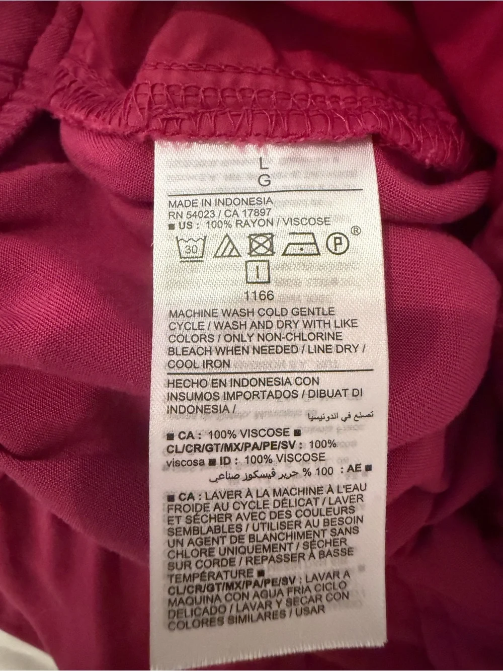 Old Navy Raspberry Wide-Leg Pull On Knit Pants Size Large - Picture 7 of 7